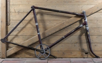 Fahrradrahmen Bauer Mod. Flieger, Herrenausführung für Sportrad, 28 Zoll, 1950er J. 