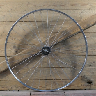 Hinterrad, 28 Zoll (622), für Sportrad, 50er/60er J., Felge verchromt, Breite 28 mm, Nabe UNION, gebr. 