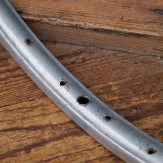 Felge für Drahtreifen Sportrad 50er/60er J., 28 Zoll (622 mm), Alu, Breite ca. 27 mm, 36 Loch, gebr. 