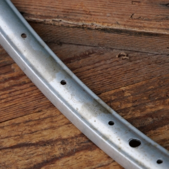 Felge WEINMANN für Drahtreifen Sportrad 50er/60er J., 28 Zoll (622 mm), Alu, Breite ca. 28 mm, 36 Loch, gebr. 