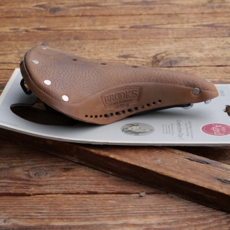 Sattel "Brooks B17 S Ladies Standard", für Rennrad, Leder, matt-braun, Breite ca. 18 cm, Länge ca. 25cm, Neuware 