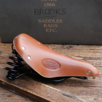 Sattel "Brooks Flyer S", Damen, Leder, braun, Breite ca. 18 cm,  Länge ca. 24cm, Neuware 