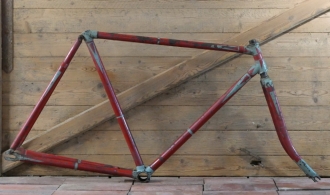 Fahrradrahmen, 28 Zoll, Herrenausführung, sehr stabile Ausf., 1920er/30er Jahre 