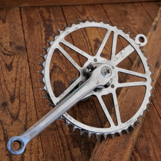  Tretlager universal für Sport-/Rennrad, orig. 30er-50er Jahre, verchromt, BSA Keillager, gebr. 