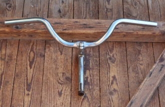 Fahrradlenker, original 50er/60er Jahre, verchromt, mit Vorbau für Sportrad, gebr. 