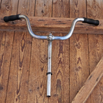 Fahrradlenker, original 60er/70er Jahre, verchromt, für Klapprad, Außenklemmung, gebr. 