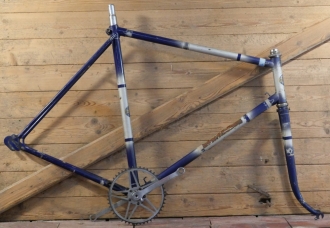 Fahrradrahmen HOFFMANN/Berlin, für hochwertiges Sportrad, Herren, 26 Zoll Halbballon, Stahl, 50er J., gebr. 