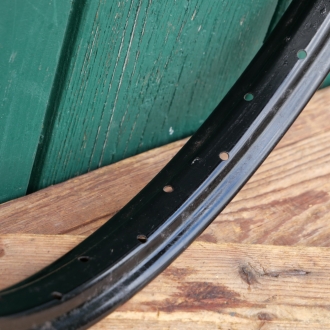 Transportrad-/Anhängerfelge, 20 Zoll, 30er-60er J., Stahl, schwarz, NOS 