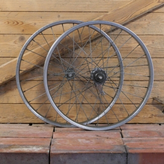 Laufradsatz 20 x 1,75 (406) für Drahtbereifung, original 70er/80er J., REGIDA Felgen, SACHS Jet Nabe, gebr. 