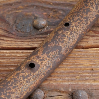 Wulstfelge 28 Zoll, Außendurchmesser ca. 645 mm, 00er-20er J., sehr seltene Doppelhohlstahl- (Hohlkammer-) Ausführung, 32 Loch, gebr. 