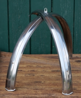 Schutzbleche Satz RW, 26 Zoll, Herrenausführung für Tourenrad, 70er/80er J., Niro, gebr. 