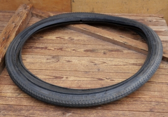 Reifensatz Fahrrad, SEMPERIT Rex, 26 x 1 1/2, Wulst, 30er-50er Jahre, schwarz, gebr. 