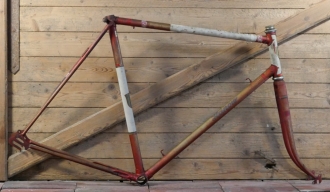 Fahrrad - Herrenrahmen HANOW Mod. Tour de France, hochwertig, für Sportrad, Ende 1950er J., gebr. 