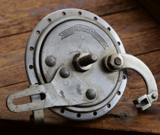 Nabe Vorderrad Moped/Hilfsmotor, PRÄNAFA, verchromt/Silberlack, 30er-50er J., NOS 