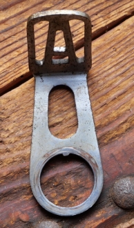 Carbidlaternenhalter/Winkelhalter, ADLER, verchromt, orig. 1920er/30er J., gebr. 