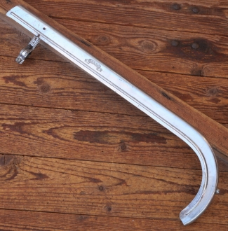 Kettenschutz HASSIA, universal, Länge ca. 53 cm, orig. 30er-50er J., verchromt, gebr. 