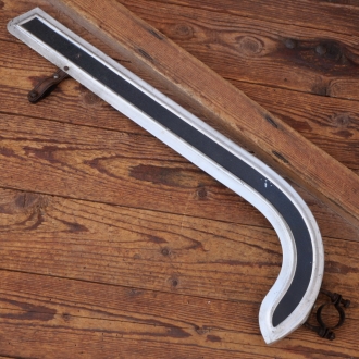 Kettenschutz, Alu/schwarz, Länge ca. 53 cm, für Tourenrad, orig. 50er/60er J., gebr. 