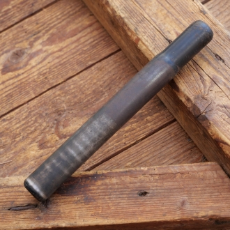 Sattelstütze, Durchmesser: ca. 24,0 mm, Schaftlänge: ca 155 mm, schwarz, orig. 40er Jahre, WW2, gebr. 