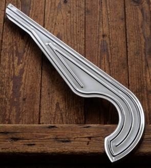 Kettenschutz, verchromt, Länge ca. 52 cm, orig. 70er-90er J., NOS 