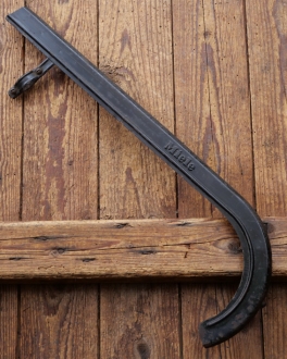 Kettenschutz, MIELE, schwarz, Linierung gold, Länge ca. 52 cm, orig. 30er-50er J., gebr. 