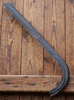 Kettenschutz NSU, Länge ca. 51 cm, orig. 50er/60er J., schwarz, Linien weiß, gebr. 