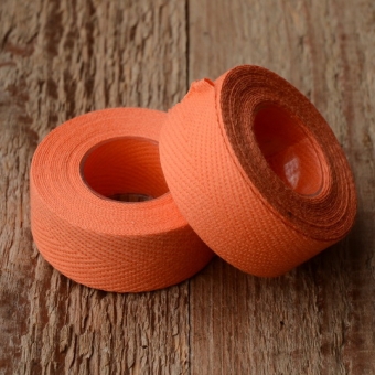 Velo-Classic Shop | Lenkerband "TEXTIL / LEINEN", orange | online bestellen