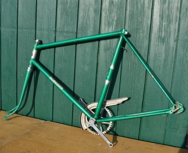 Velo-Classic Shop | Fahrradrahmen "Drkopp" 26 Zoll, grn metallic,  Rahmenhhe 55 cm | online bestellen
