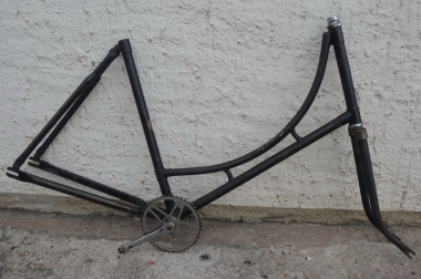 Velo-Classic Shop | Fahrradrahmen "Gronia" Damenausf. 28 Zoll, Stahl,  schwarz, RH=56 cm, 50er Jahre | online bestellen