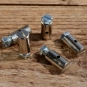 Schraubnippel, D=8.0/2.3mm, L=15mm, Messing vernickelt, FIX Bez. 27