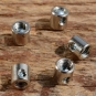 Schraubnippel, D=5.5/2.0mm, L=5.5mm, Messing vernickelt, FIX Bez. 27D