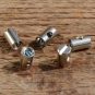 Schraubnippel, D=5.0/2.5mm, L=8mm, Messing vernickelt, FIX Bez. 23