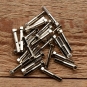 Speichennippel f. Holzfelgen, 2mm, D-Schaft=4.0mm, L=25mm, Messing vernickelt, Sechskantkopf