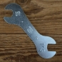Flachschlüssel,  "ELDI" 15/14.5mm, ideal für Nabenkonen / Kontermuttern. Werkstatt-Qualität !
