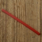 Gepäckträger Gummieinlagen, rot, L=130mm, ca. 8mm breit, Klemmmass ca. 4mm, orig. 60/70er Jahre