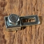 Klemmstück / Schraubnippel, B=12mm, L=28mm, Stahl verzinkt, zur Befestigung / einhängen des Bremszuges am Hebel der Trommelbremse      