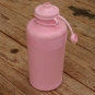 Trinkflasche, ohne Aufdruck, rosa, Kunststoff, orig. Altbestand, NOS