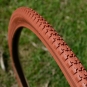 Fahrrad Reifen 28 x 1 1/2, (40-635), ziegelrot, klassische Ausführung
